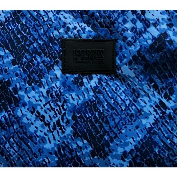 PINK VICTORIA'S SECRET ADJUSTABLE CROSSBODY WORKOUT SHOULDER BAG. BLUE CROCODILE - Picture 3 of 11